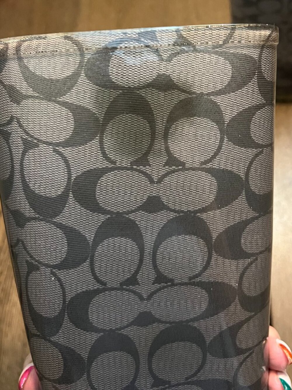Coach Monogram Y2K Rubber Rain Boots Waterproof Tall Boots Womens Sz 6 - Picture 4 of 11